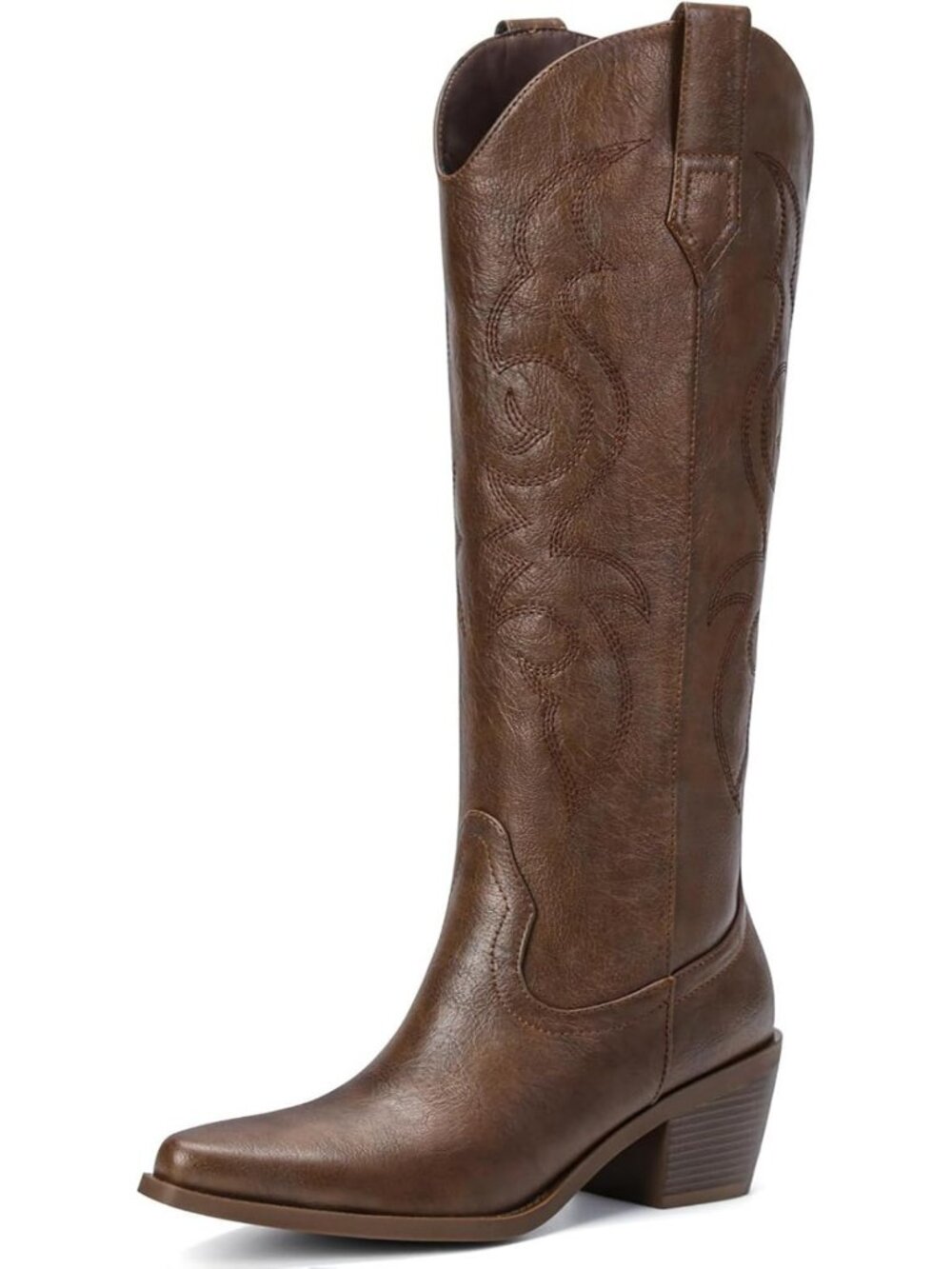 Stylish White Cowboy Boots for Women - Wide Calf, Rhinestone, Knee High, Sparkly